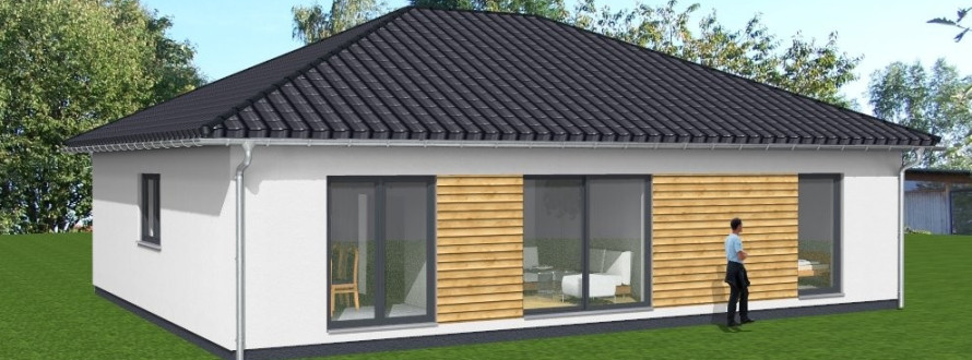 im goldenen Oktober; RENSCH-Kundenbungalow nach Meerane